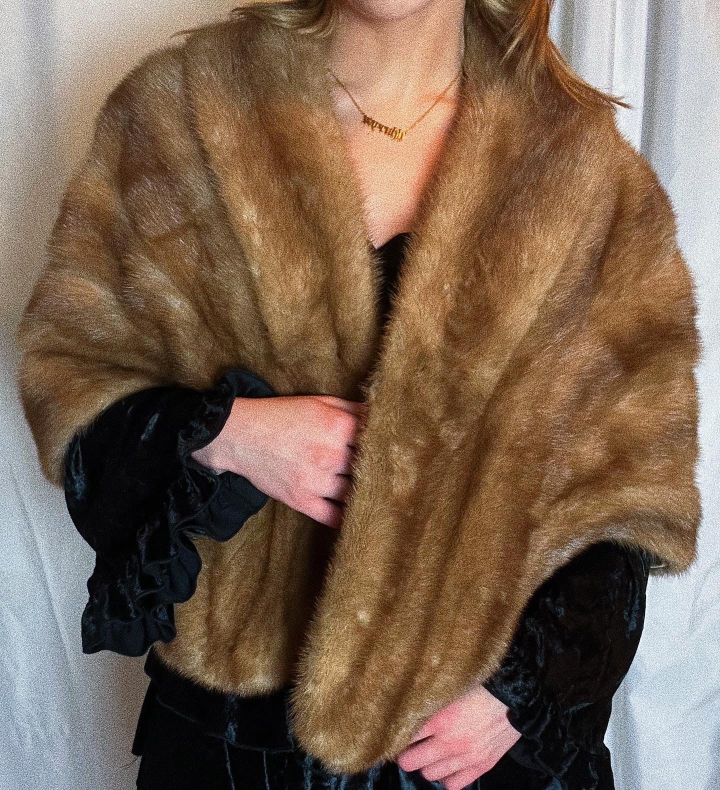 Mink hot sale shawl vintage